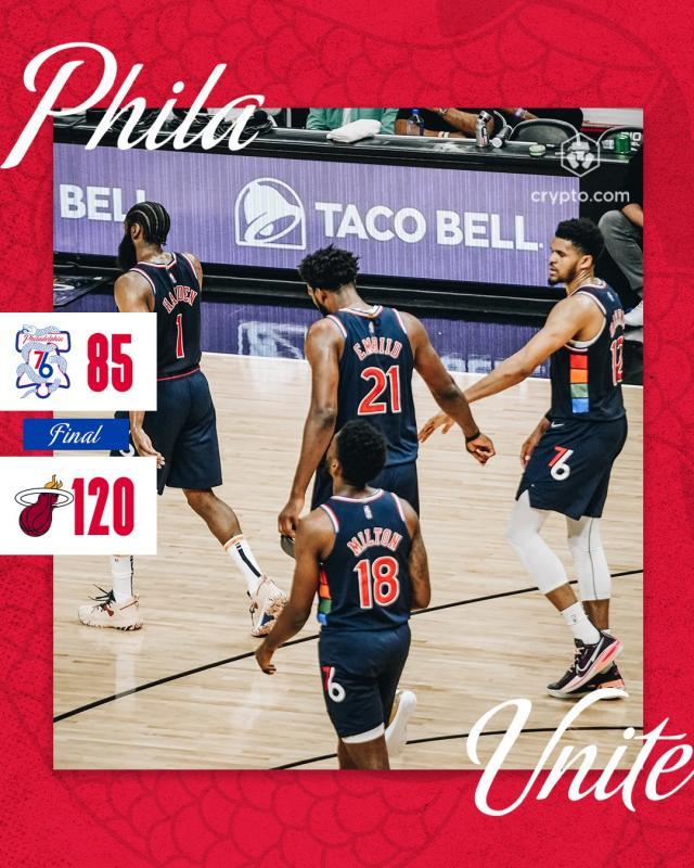 kaiyun-费城全队天王山梦游惨败35分 恩比德哈登同时熄火